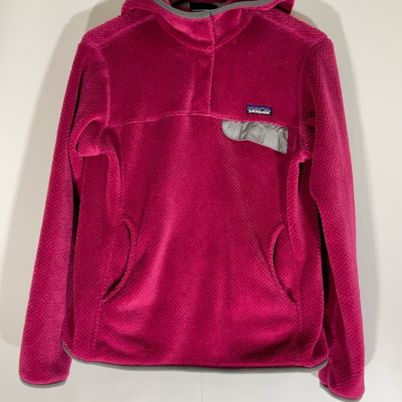 Patagonia Jackets & Blazers - Patagonia Pullover Fleece Synchilla Snap Up Hooded Kangaroo Hand Pocket Size Med